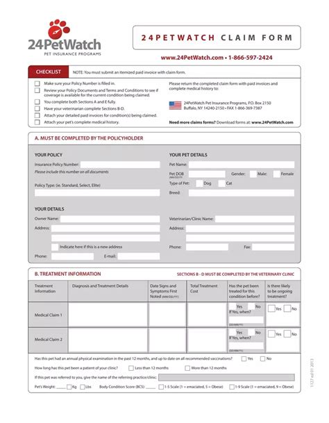 24 pet watch claim form